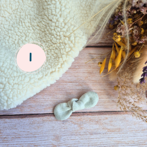 Mini Barrette Gris/noir