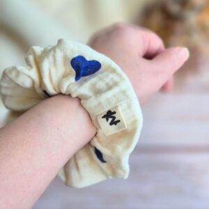 Chouchou Cœurs bleus