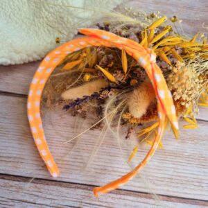 Serre-tête Seersucker orange