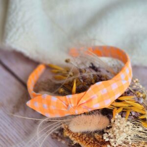 Serre-tête Seersucker orange