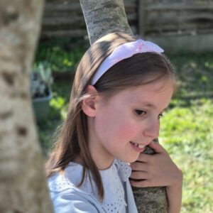 Serre-tête Rayure rose Rebond