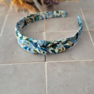 Serre-tête Jardin anglais bleu