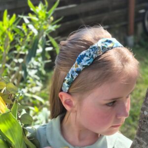 Serre-tête Jardin anglais bleu