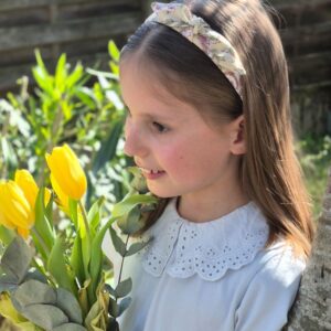 Serre-tête Indien jaune et rose