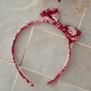 Serre-tête fin Indien rouge