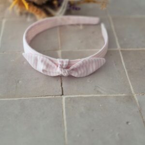 Serre-tête Rayure rose Rebond