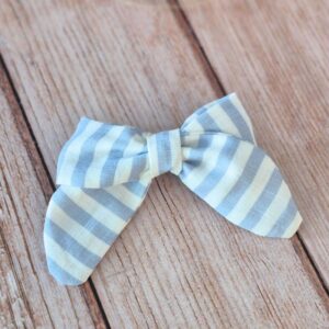 Barrette Rayée bleu