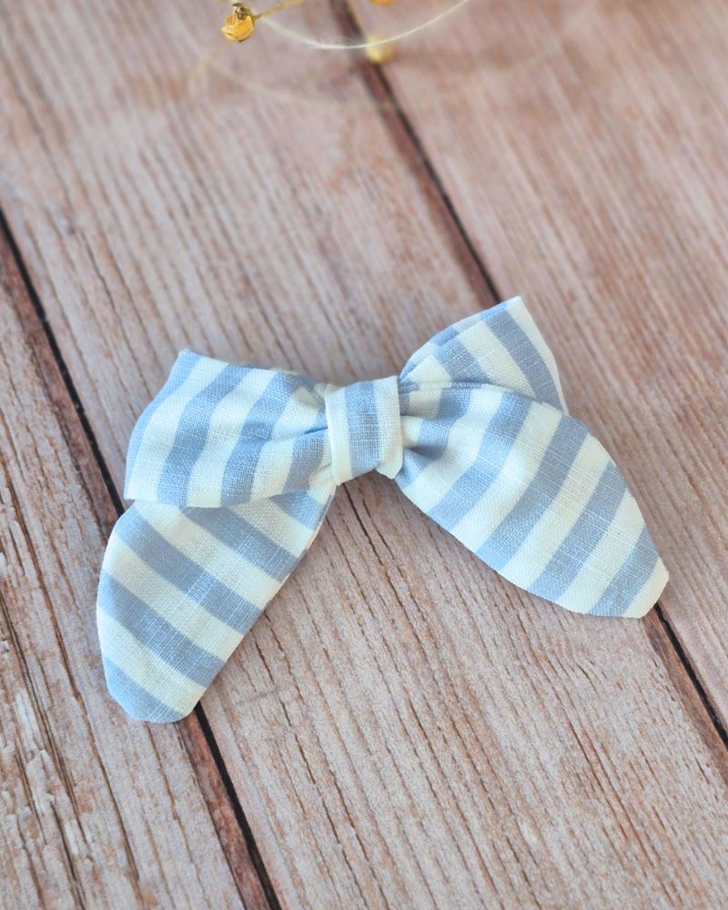Barrette Rayée bleu – Image 2