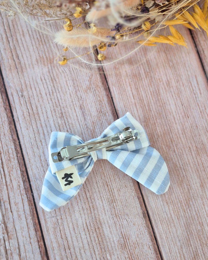 Barrette Rayée bleu – Image 3