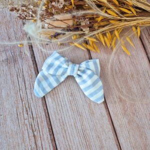 Barrette Rayée bleu